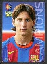 2004-05 Panini MGK Megacracks Barca Campio  Lionel Messi Rookie RC #35 Argentina