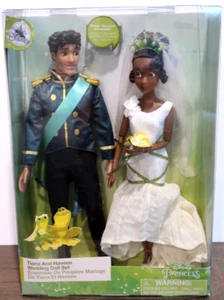 LOT POUPÉE DE MARIAGE DISNEY TIANA ET PRINCE NAVEEN PRINCESSE ET LA GRENOUILLE NEUVE EN BOITE - Photo 1/15