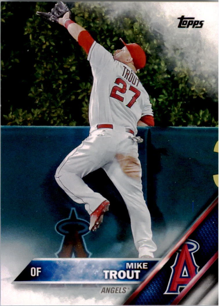 レア 2016 Topps マイク・トラウト 切手レリック CSG 9.5 レア 2016
