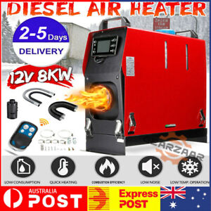 8KW 12V Portable Diesel Heater Air Thermostat Deisel Caravan Motorhome Trailer A
