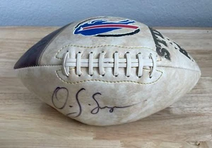 OJ Simpson Signed Buffalo Bills Logo Football Juice Autograph Fotoball No COA - Picture 1 of 7