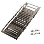 3X(Post Office Library File Drawer Metal Tag Label Holder, Silver Tone, 10 Piece
