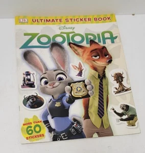Libro de pegatinas Disney Zootopia 2016 primera edición americana - Imagen 1 de 3