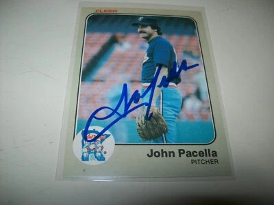 1983 FLEER JOHN PACELLA AUTOGRAPH SIGNED AUTO #622 MINNESOTA TWINS - Image 1 of 2