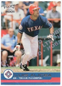BLU006 2001 Pacific Hobby LTD #420 Luis Alicea Texas Rangers 68/70 - Picture 1 of 2