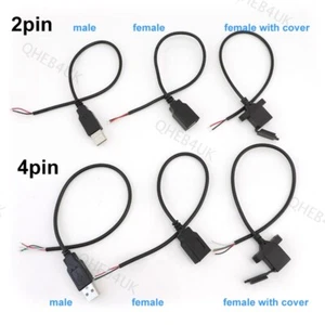 5v USB A type male female Connector core Adapter Extension wire Cable 2/4Pin 7H - Picture 1 of 16
