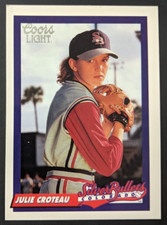 Julie Croteau 1994 Coors Colorado Silver Bullets Baseball Card Light Dry
