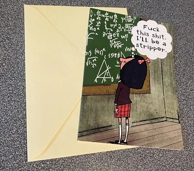 Noble Works Humorous Birthday Glossy Greeting Card With Envelope  - Image 1 of 3