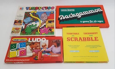 Vintage Board Game Bundle - Ludo, Timbuctoo, Backgammon, Scrabble Part - Image 1 of 4
