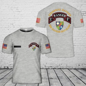 Custom Name US Army 3rd Ranger Battalion - Airborne T-Shirt 3D Fullsize - Picture 1 of 2