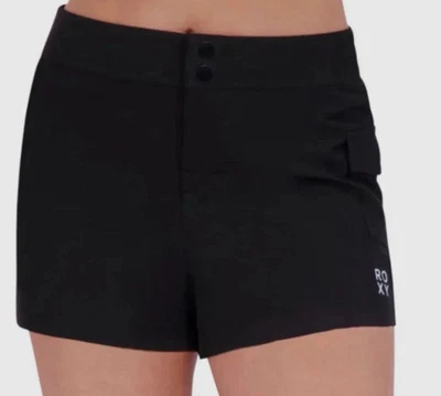 Roxy Women's Athletic Style Cargo Shorts, Black, XL - Imagem 1 de 3