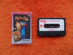 NIGHTRAIDERS / ARDY THE AARDVARK Doppelpack - von Databyte - Atari Kassette - Bild 1 von 5
