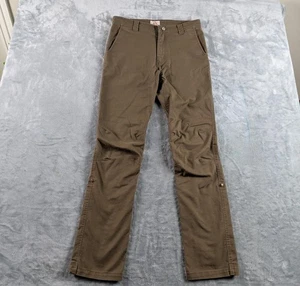 LIVSN Pantalone Uomo 31 Marrone Flex Tela Outdoor Escursionismo Gamba Avvolgibile Elasticizzato - Foto 1 di 12