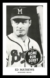 1988 CCC '59 Home Run Derby Ed Mathews EXMT to NM BXCP54 - Bild 1 von 2