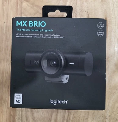 Logitech MX Brio Ultra HD 4K Video Conference, Gaming and Streaming BRAND NEW!!! - Image 1 of 2