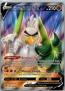 Pokemon Galarian Sirfetch'd V (Full Art) Ultra Rare SWSH04: Vivid Voltage 174/18 - Picture 1 of 2