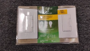 Lutron Maestro LED+ Kit dimmer digitale MACL-153MLRHW-WH bianco, OBN, M3 - Foto 1 di 3