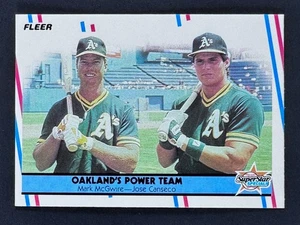 1988 Fleer - Mark McGwire Jose Canseco A'S #624 MINT- just out of the box - Picture 1 of 2