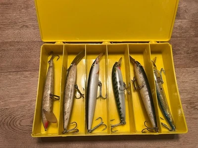 Винтажный лот из шести морских приманок рыболовные приманки - Изображение 1 из 4