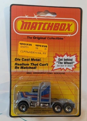 1983 Matchbox Литой Металл Оригинальные Коллекционные предметы MB41 Kenworth Conv. Aerodyne - Изображение 1 из 2