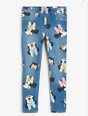 Leggings de mezclilla Disney Mickey & Minnie Mouse para niños 6-7A, EUR 122 H&M Foto 1 de 2