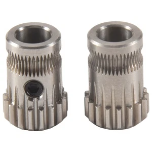 2 Pezzi Ingranaggi Estrusore MK8 Acciaio Inox Ruote Estrusione Bowden Gear 3D2427 - Foto 1 di 6