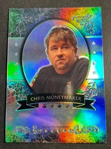 2011 Leaf REFRACTOR POKER PROOF MISSING AUTO & # Chris Moneymaker - Picture 1 of 2
