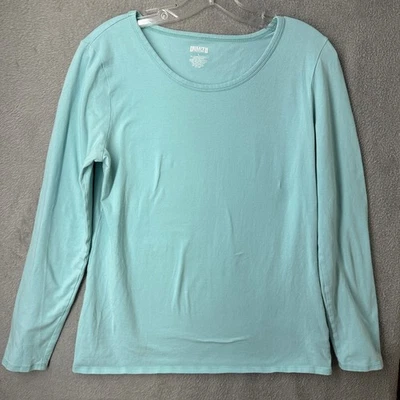 Duluth Trading Co. Women's Long Sleeve Crew Neck Shirt - Teal Foto 1 de 3