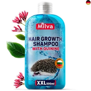 Milva Chinine Shampoo gegen Haarausfall 500ml | für besseres Haarwachstum, - Bild 1 von 9