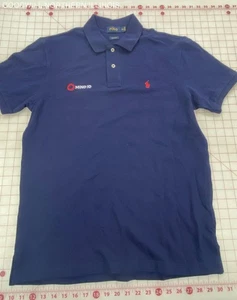 Men's Navy Blue Polo Shirt Mind ID Embroidery - Size XL, Custom Fit - Picture 1 of 4