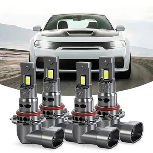 For Scion tC 2005-2007 Combo 9005 9006 LED Headlight High Low Beam White Bulbs - Picture 1 of 27