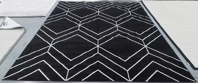 Tapete de rosca quebrada marfim preto 9'-0" x 12'-0", preço reduzido 1172790624 ADR241Z-9 - Imagem 1 de 4