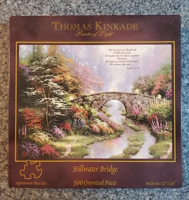 NEW Thomas Kinkade STILLWATER BRIDGE 500 piece puzzle - Image 1 of 4