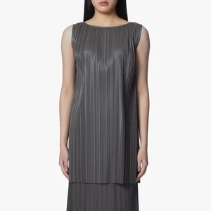 Max Mara Osso Pleated Dary Gray Tunic Women’s Large NWT - Picture 1 of 8