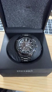 Reloj GPS SEIKO Astron Titanio/Cerámica Radio Solar Esfera Negra Para Hombre 7X52-0AA0 - Imagen 1 de 4