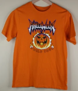Wonder Nation Kids Halloween World Tour Short Sleeve Orange Shirt Size XL 14-16 - Picture 1 of 6