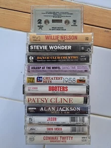 Lot Of 12 Cassette Tapes Country Motown *Tested* Willie Conway Wonder Tucker - Picture 1 of 1