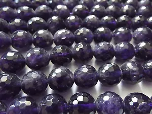 Amethyst. 12mm Faceted Round. Approx. 16 inch Strand. - Picture 1 of 1