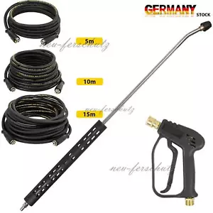 Lanze Pistole Düse 5m-15m Schlauch für KARCHER HD/HDS M22x1,5 Hochdruckreiniger - Bild 1 von 28