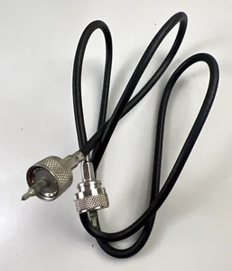 PL259 Male to Male Adapter Cable Low Loss Digital Coax UHF Jumper Cable 36 in - Picture 1 of 5