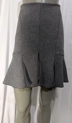 HL Paris Herve Leger серый трапециевидная юбка 8 - Изображение 1 из 4