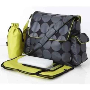OiOi Nappy Bag Green Dot Messenger - Picture 1 of 3