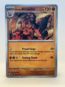 Hisuian Arcanine 100/167 Holo Rare - Pokemon TCG Twilight Masquerade - Near Mint - Picture 1 of 2