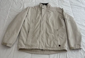 Woolrich British Tan Fleece Lined Bomber Jacket Medium Chore Coat Vintage 90s - Bild 1 von 14