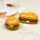 10 Resin Hamburgers Embellishment Miniature Food Ornament Flatback Decor 17-23mm