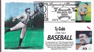 Ty Cobb, Legends of Baseball FDC, HC Dynamite, 3408d - Picture 1 of 1
