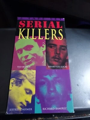 Serial Killers 2 Tape VHS Documentary Simitar Entertainment Dahmer Ramirez Gacy - Image 1 of 2
