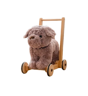 Little Bird Told Me Bailey Grey Dog Baby Walker Push Along Sit Ride On 12m+ Box - Image 1 of 4