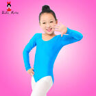 UK Seller Girls Kids Leotard Ballet Dancewear long sleeves 122
