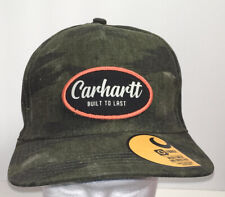 CARHARTT CAMO FORCE PATCH CAP Distressed Snapback Adjustable Canvas NWT